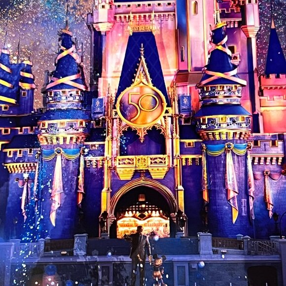 Walt Disney World 50th Anniversary Iridescent Poster Print - Picture 4 of 8